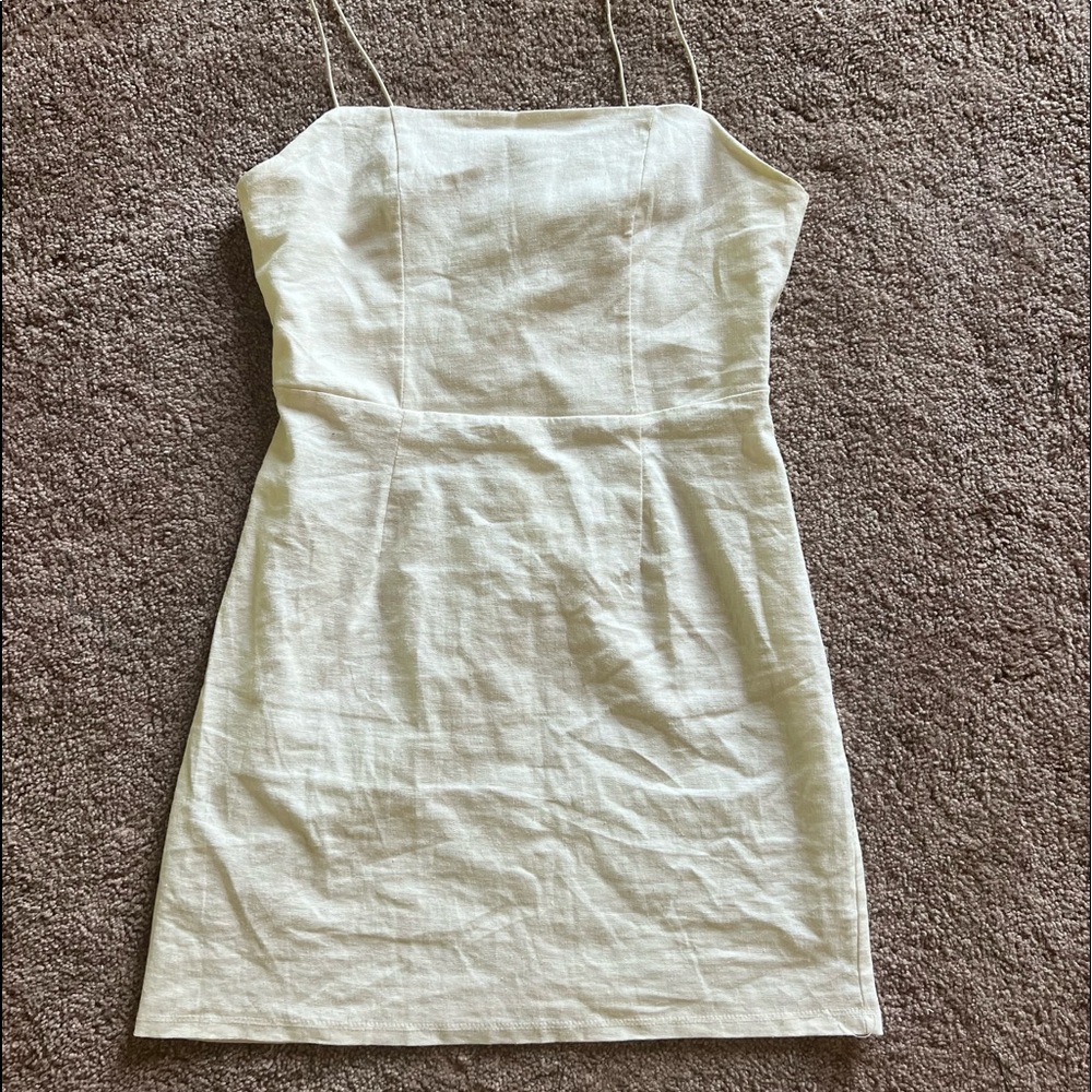 Lottie Moss Dress in Cream/white